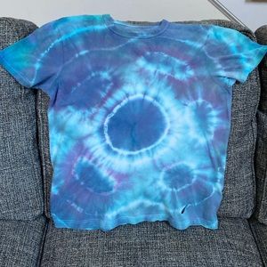 Nautica Unisex Short Sleeve Tie-Dye T-Shirt, Youth L